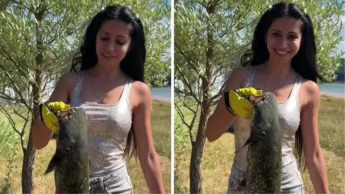 Родна порнозвезда хвана голям сом и...