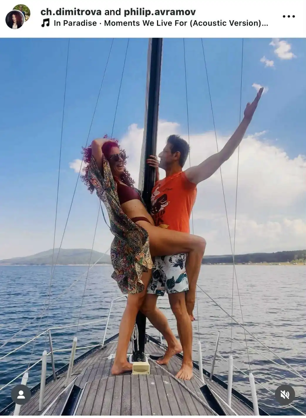 Жената на Филип Аврамов му се обясни в любов Снимка