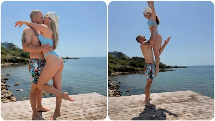 Събков и Трифонова от "Хелс Китчън" се награбиха край морето
