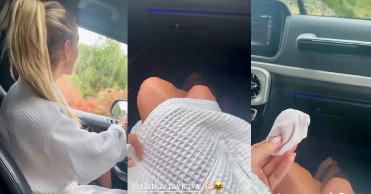 Светлата и Златка на фитнес по халати Снимки